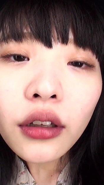 The Dry Mouth and Tongue of Soyo Higashiyama in Extreme Close-up